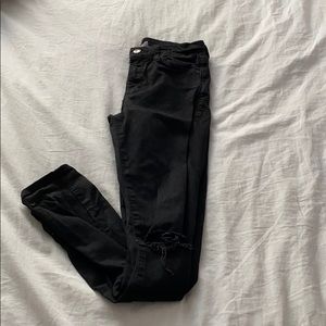 Jamie Low Rise Ripped Skinny Jeans